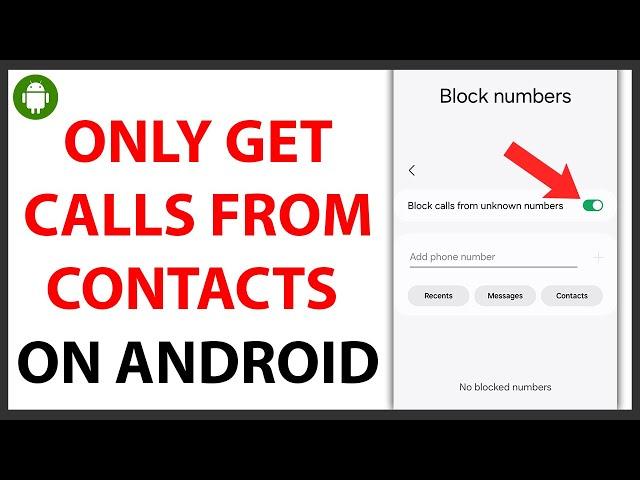 How to Only Receive Calls From Contacts on Android [QUICK GUIDE]