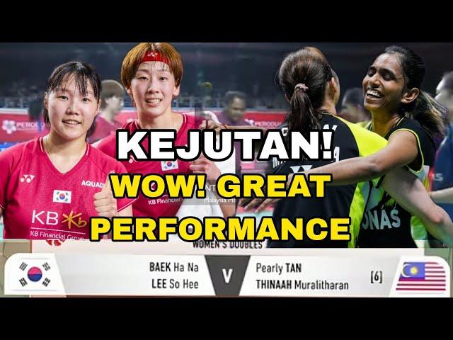 AMAZING! Pearly Tan/Thinaah Muralitharan(MAS) vs Baek Ha Na/Lee So Hee(KOR) | GREAT PERFORMANCE