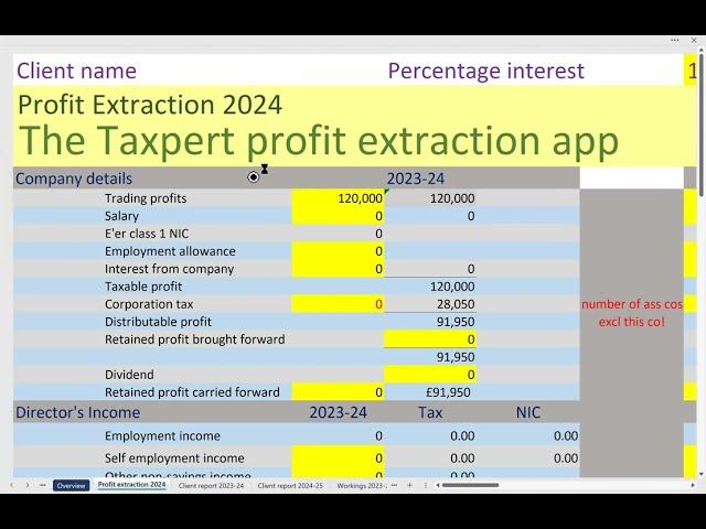 Taxpert Profit Extraction App April 2024