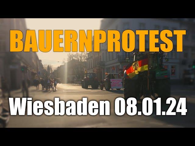 BAUERNPROTEST / WIESBADEN / 08.01.2024 / DJI Osmo Pocket 3