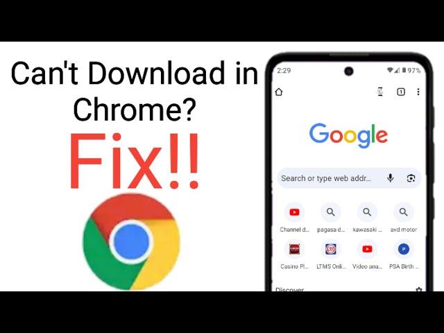 how to fix can't download in chrome android || chrome not downloading files on android problem solve