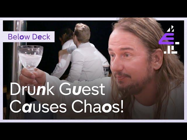 Drunk Yacht Guest Causes Trouble  | Below Deck Med | E4