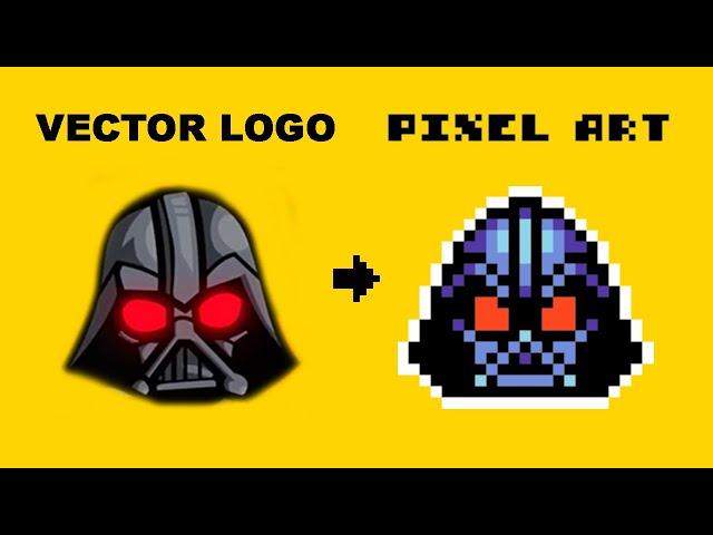 Turning a Vector Logo into Pixel Art (feat. Dad Vader!)