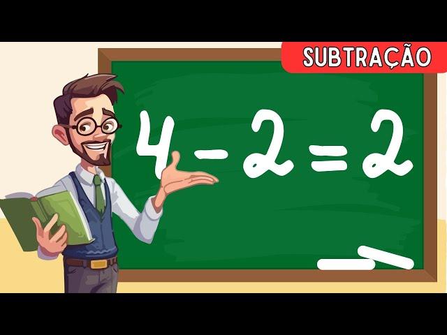 Como aprender a fazer contas | Matemática para crianças | Problemas de SUBTRAÇÃO simples | Números