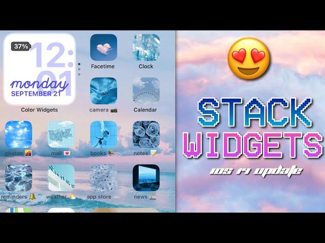 HOW TO STACK WIDGETS | IOS 14