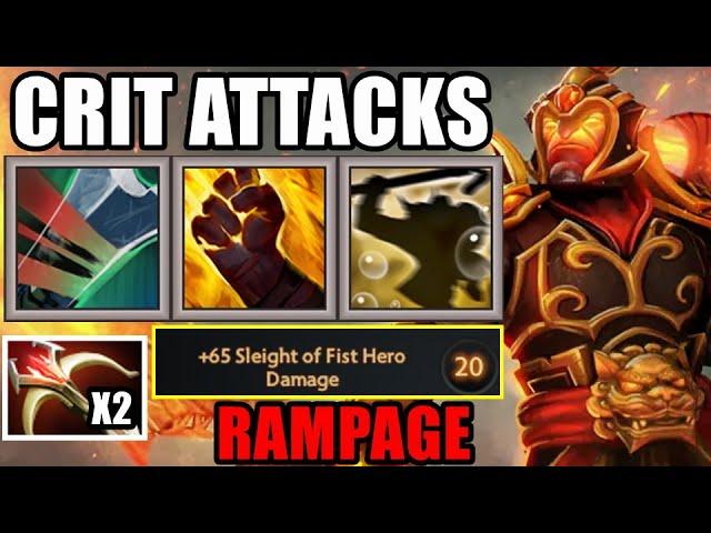 Double Crits Sleight Of Fist RAMPAGE | Ability Draft Dota 2