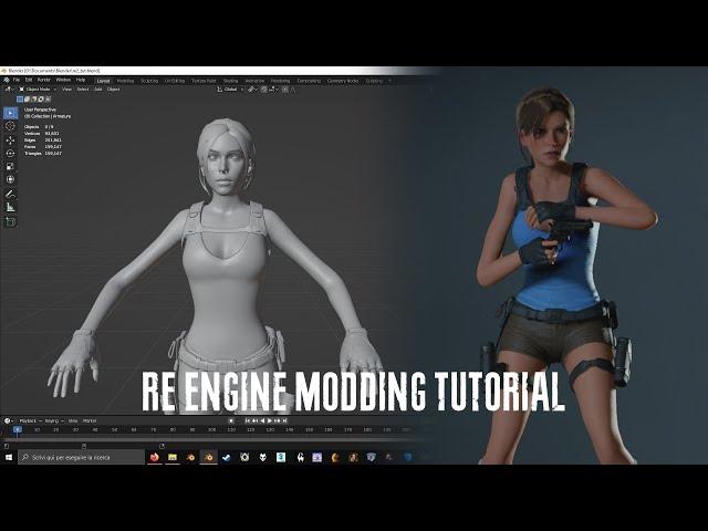 [OUTDATED] RE Engine Modding Tutorial - Custom Character Models (Blender workflow)