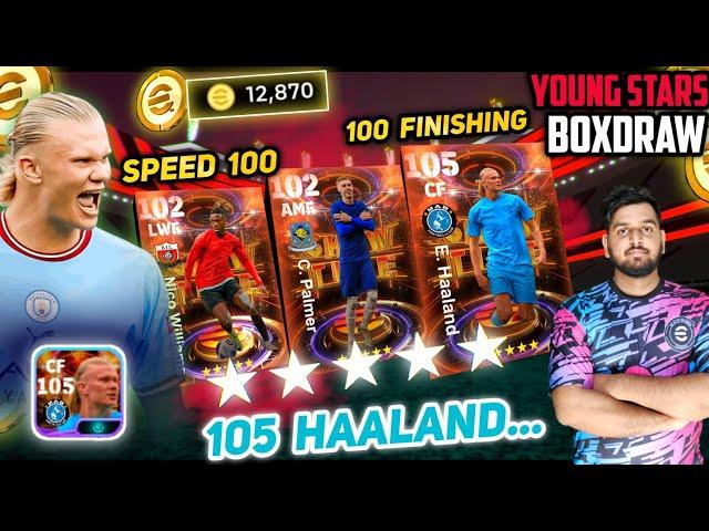 13,000 Coins In 105 Haaland Boxdraw EFOOTBALL 24 | Young Stars Vol-1 Show Time | 100 Speed Nico