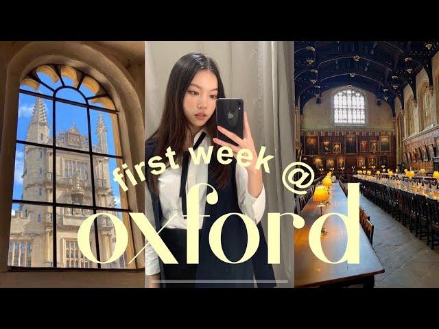 My First Week at Oxford  moving in, charity ball, studying, freshers week