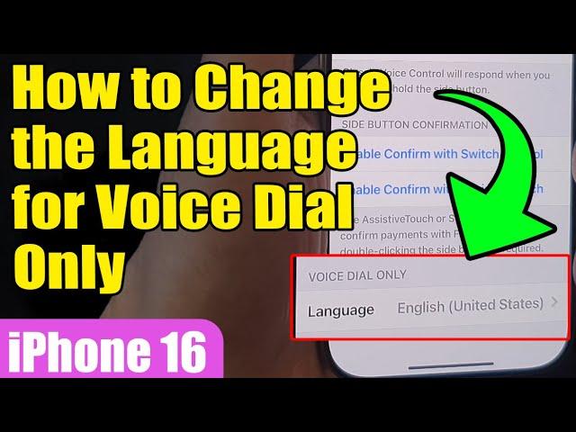  How to Change Language for Voice Dial Only on iPhone 16/16 Pro Max  | iOS 18 Guide