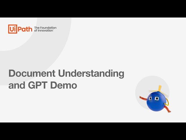 Document Understanding and GPT Demo