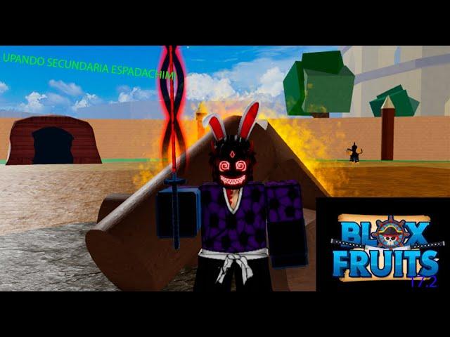 [BLOX FRUITS]UPANDO CONTA SECUNDARIA ESPADACHIM (update 17.2) parte:2