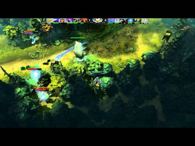 Dota 2 - TI3 - XBOCT 1v4 First Blood Double Kill vs Alliance Final game 5