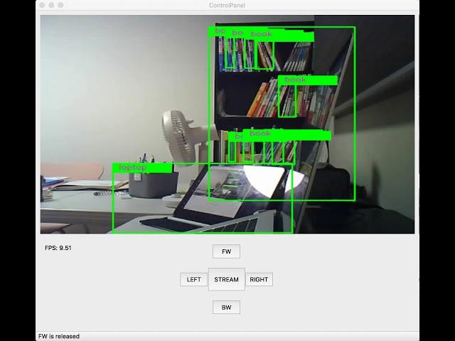 ESP32-CAM object detection & Bluetooth Robot Control