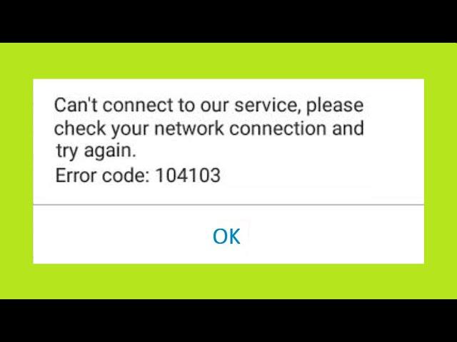 ZOOM - Can't Connect To Our Service, Please Check Your Network Connection - Error Code 104103 - Fix