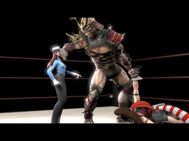 Mai Shiranui vs Shao Khan (Animation) リョナ