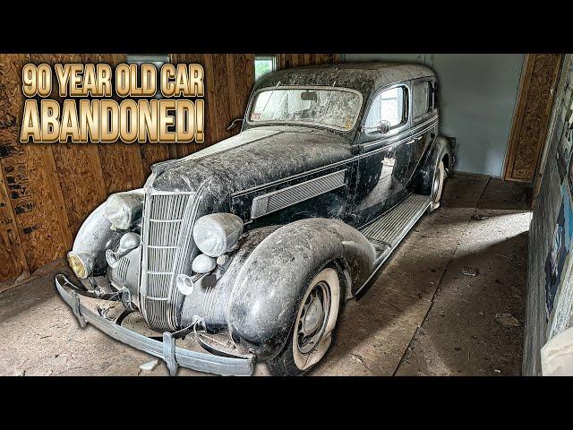 90 Years Old ABANDONED Barn Find Chrysler! Our Oldest Detail Ever!