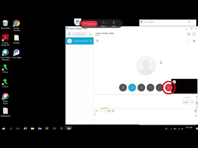 CISCO Jabber - How to Answer and End a Call