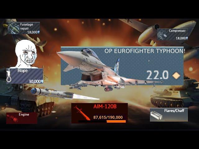 War Thunder Eurofighter Typhoon Stock Grind Experience Meme Video