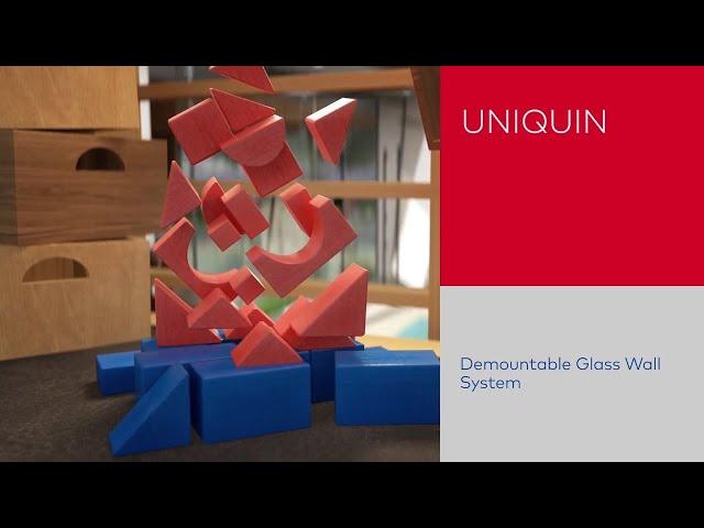 UNIQUIN Demountable Interior Glass Wall System