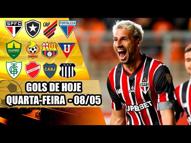 TODOS OS GOLS DESTA QUARTA-FEIRA 08/05 | GOLS DE HOJE PELA LIBERTADORES E SULAMERICANA