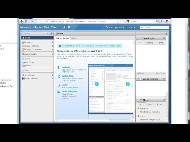 vmware labs Use vCenter web client to monitor VM performance