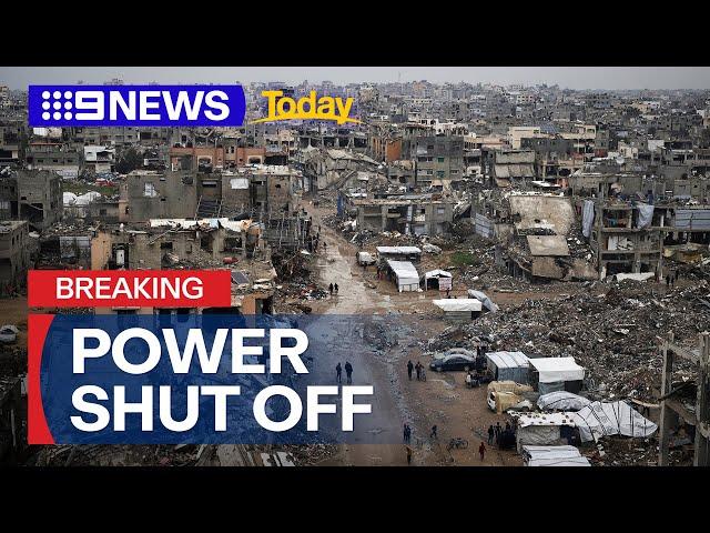 Israel cuts electricity supply to Gaza | 9 News Australia