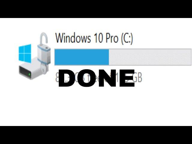 How To Remove Padlock Or Lock Icon From Drives in Windows 7/10/11 |  sign on drive c