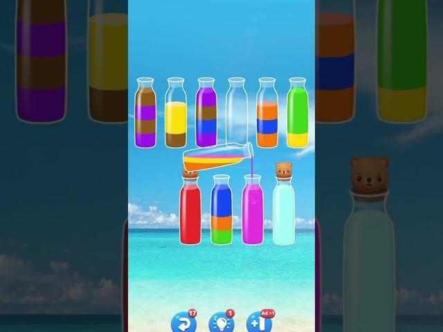 water sort puzzle game #gaming  #gameplay  #shortvideo