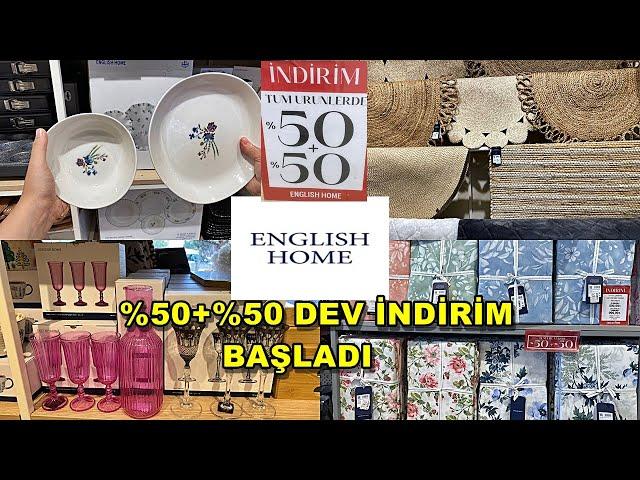 ENGLİSH HOME'DA %50+%50 DEV İNDİRİMLER BAŞLADI/YEPYENİ ÜRÜNLER /ŞOK OLACAKSINIZ/ÇEYİZ ALIŞVERİŞİ