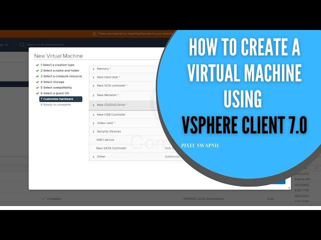 How to Create a Virtual Machine Using vSphere Client 7.0 | Vcenter Server 7.0.1