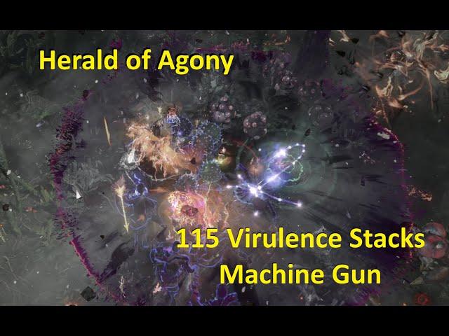 [3.24] Herald of Agony - 115 Virulence Stacks - 20 Million DPS Naked