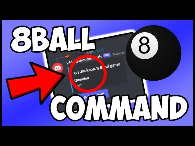 [NEW] - How to make a 8BALL COMMAND for your discord bot! || Discord.js V14