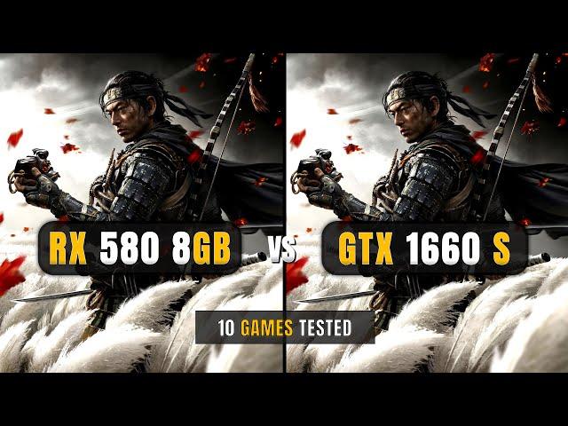 RX 580 vs GTX 1660 Super - i5 12400F - Test In 10 Games - 1080p + FSR