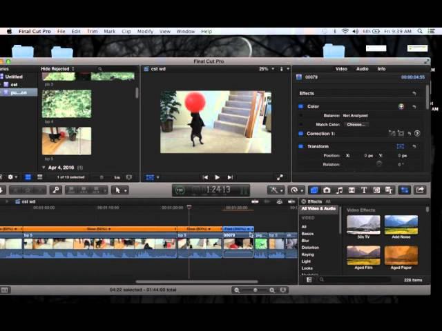 How to slow down or speed up video in Final Cut Pro X