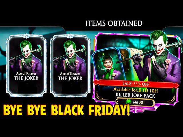 MK Mobile. The End of Black Friday Deals. Killer Joker Pack Opening WENT RIGHT!