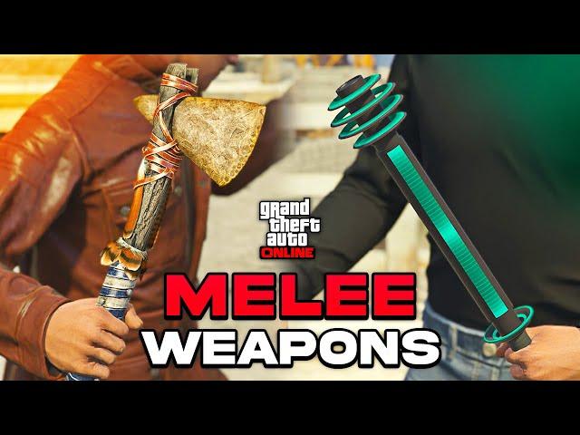 Best MELEE Weapons & How To Unlock Them in GTA Online!