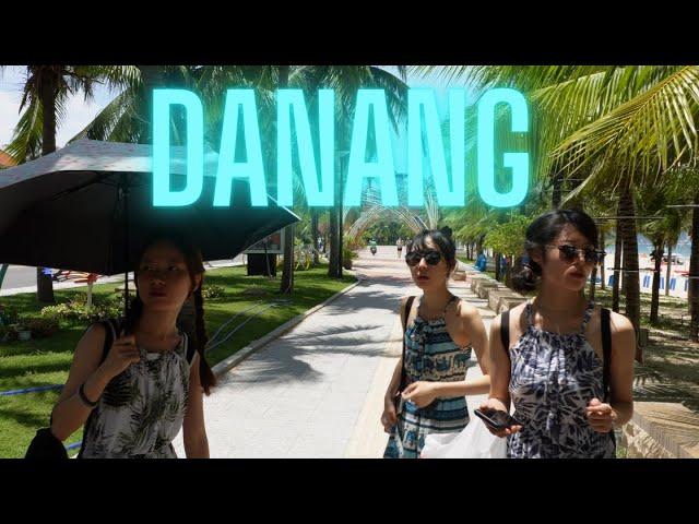 Da Nang Vietnam 4K Ocean Walk SIZZLING 100°