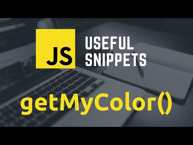 Generate random color with JavaScript