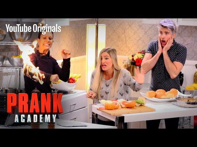 GIRL CAUGHT ON FIRE PRANK!!! | Prank Academy | Episode 1