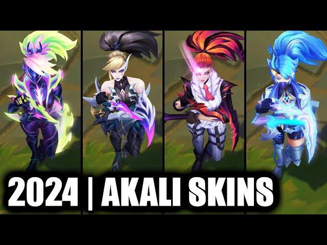 ALL AKALI SKINS SPOTLIGHT 2024 | League of Legends