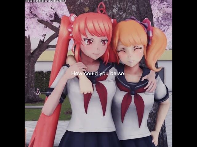 Yandere school simulator edit :D || Osana Najimi killed raibaru  || #shorts #yanderesimulator #edit