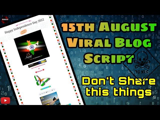 15 August WhatsApp Viral Wishing Script  Independence Day Script 2023 | Tech Hacker