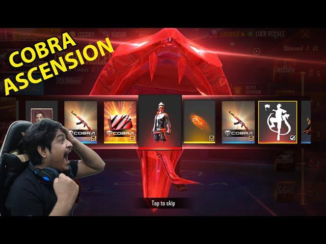 New Cobra Ascension 5 Spin Event | New Cobra Emote Bundle Guns Free | Garena Free Fire