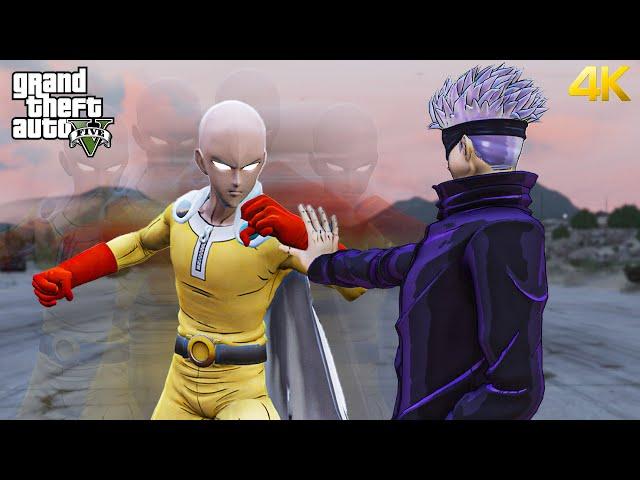 GTA 5 - Gojo VS Saitama | Epic Death Battle!