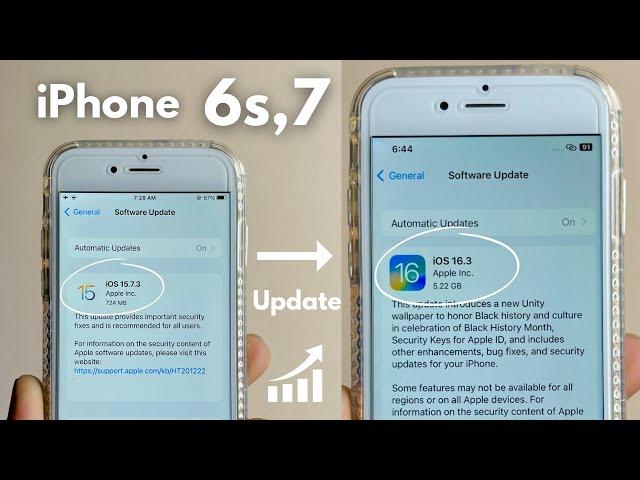 iPhone 7, 6s update on ios 16.3 || How to update iPhone 7,6s on iOS 16.3