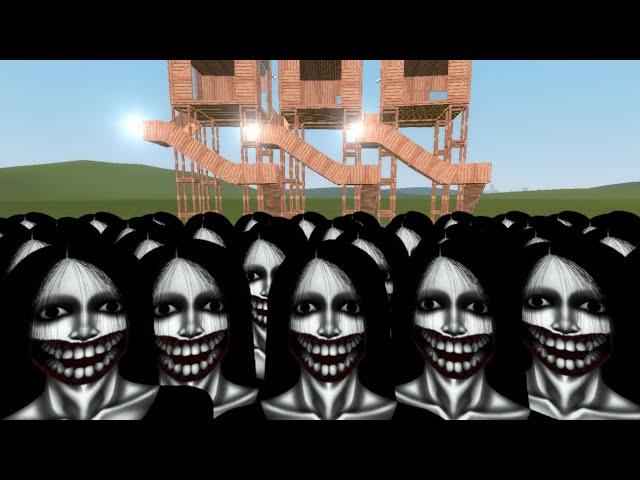 Kuchisake Onna Vs Towers In Garry's Mod! (Part 26)