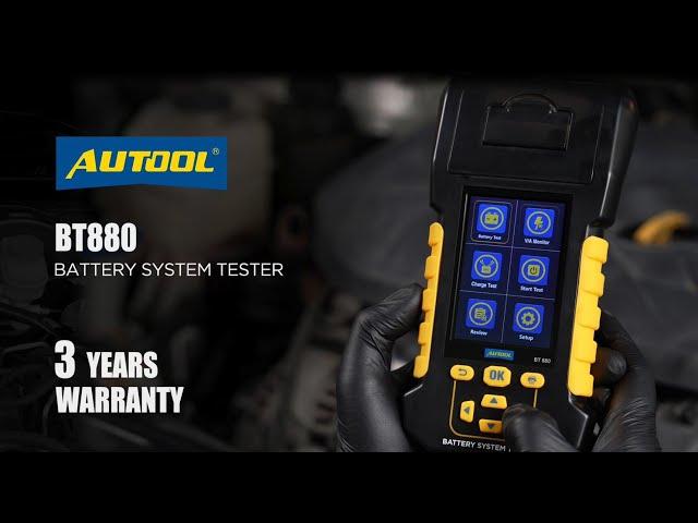 Effortless Car Battery Testing: Introducing the AUTOOL BT880