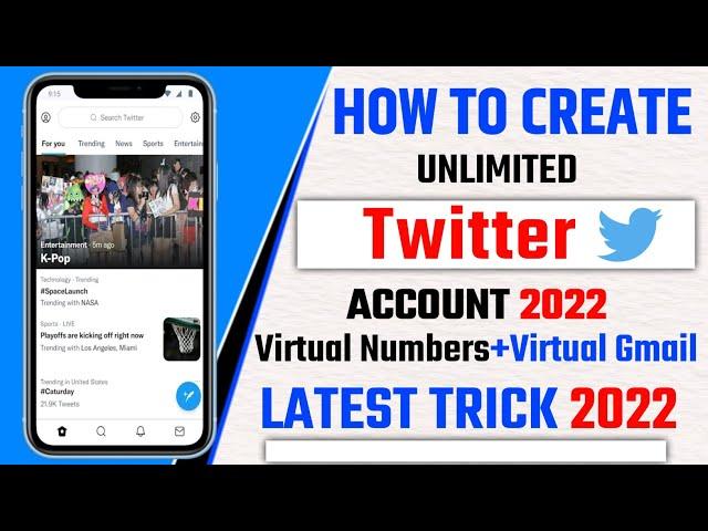 How to Make Unlimited Twitter Account with Virtual Number | Create Twitter account with USA Number