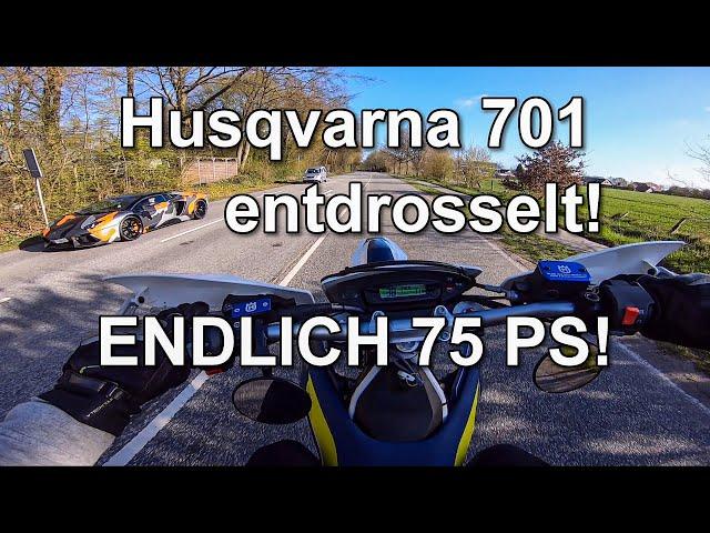 Husqvarna 701 ENTDROSSELT! ENDLICH 75 PS! Erste Eindrücke! | TwiceMoto